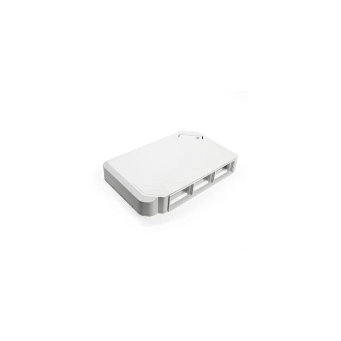 Surface Mount Box, 6 Ports, Surface Mount, ABS Plastic, White