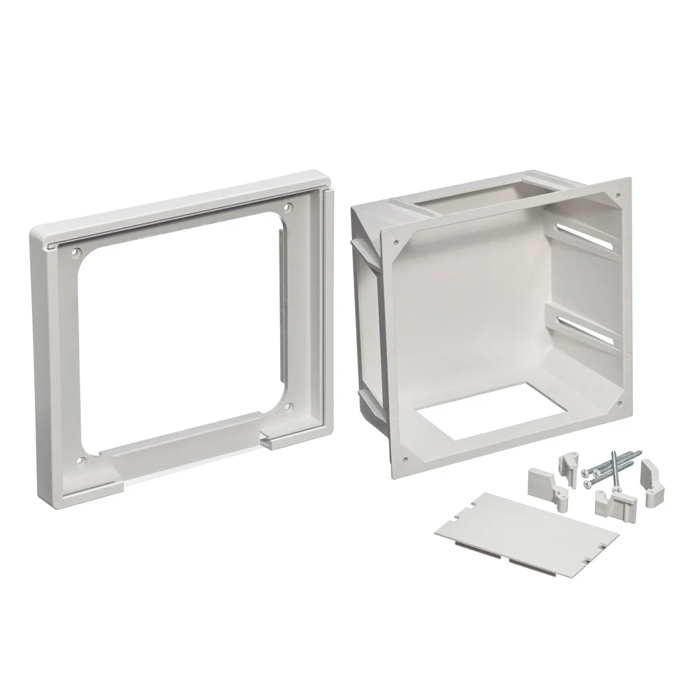 Low Voltage Entertainment Box, ABS, 1 Gang