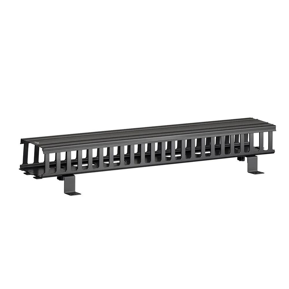 Vertical Cable Management, 4.22 in W x 5.83 in D, ABS, Black
