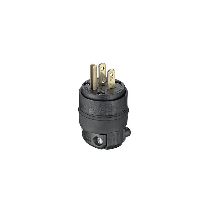 LEVITON 515PR Straight Blade Plug, 5-15P, 15 A, 125VAC, 2 Poles, Black | CR9HJJ 792TJ9