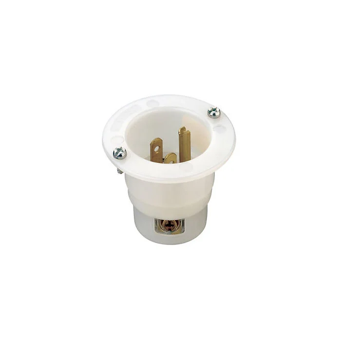 LEVITON 5278-C Receptacle, 5-15P, 15 A, 125V AC, 2 Poles, White, Screw Terminals | CR9HPR 792TM7