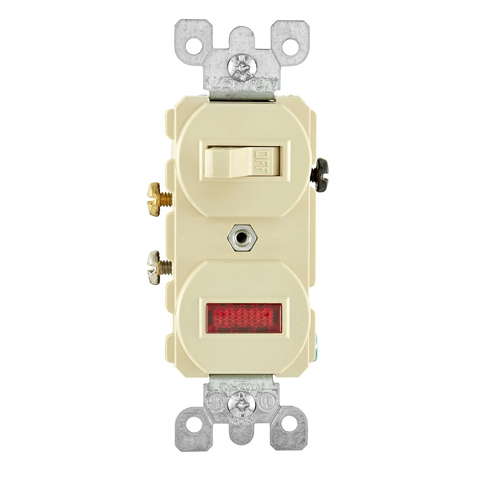 Combination Duplex Grounding AC Switch, 120/277 VAC, 20 A