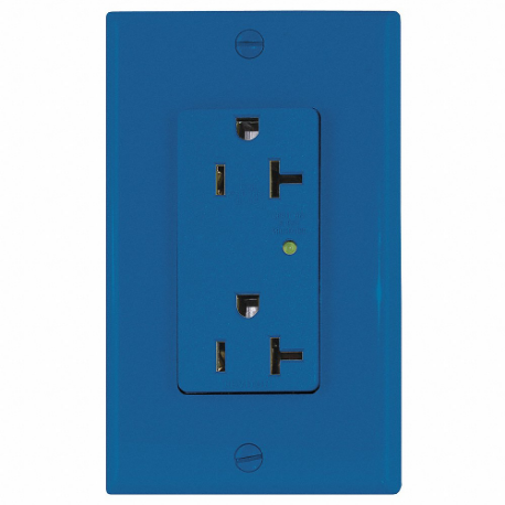 LEVITON 5380-I Receptacle, Decorator Duplex, 5-20R, 125V AC, 20 A, 2 Poles, Ivory, Screw Terminals | CR9HRC 792TU8