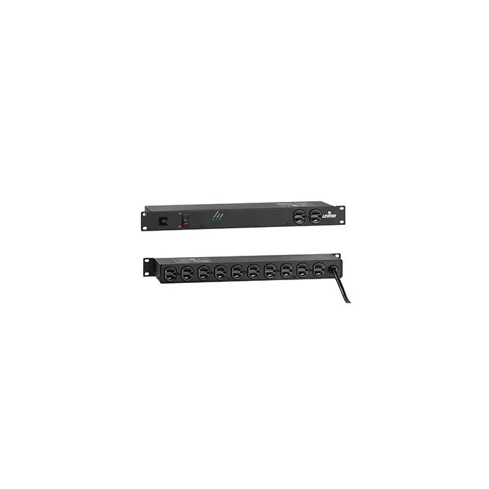 Surge Protection Power Distribution Unit, 120 VAC, 15 A, 12 Outlets, 12 ft L Cord, Rack Mount