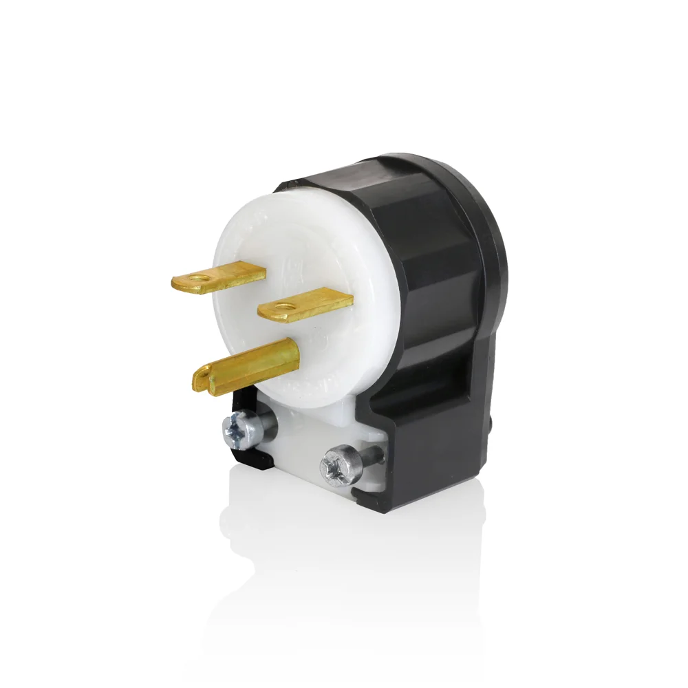 LEVITON 5666-CA Plug, 6-15P, 15 A, 250VAC, Black/White, 2 Poles | CR9HLA 792TV8