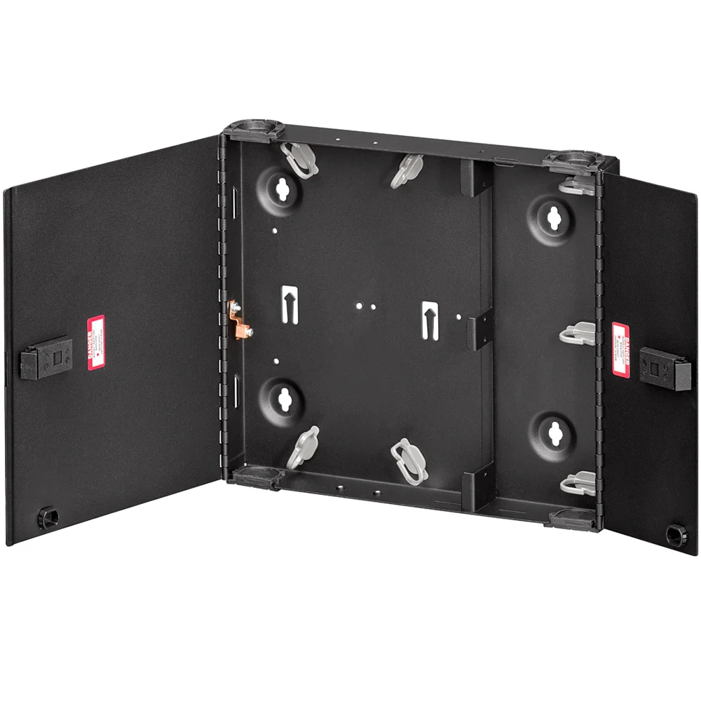 Empty Small Enclosure With Dual Door, 12 in L x 14 in W x 2.16 in D, 16 ga Steel
