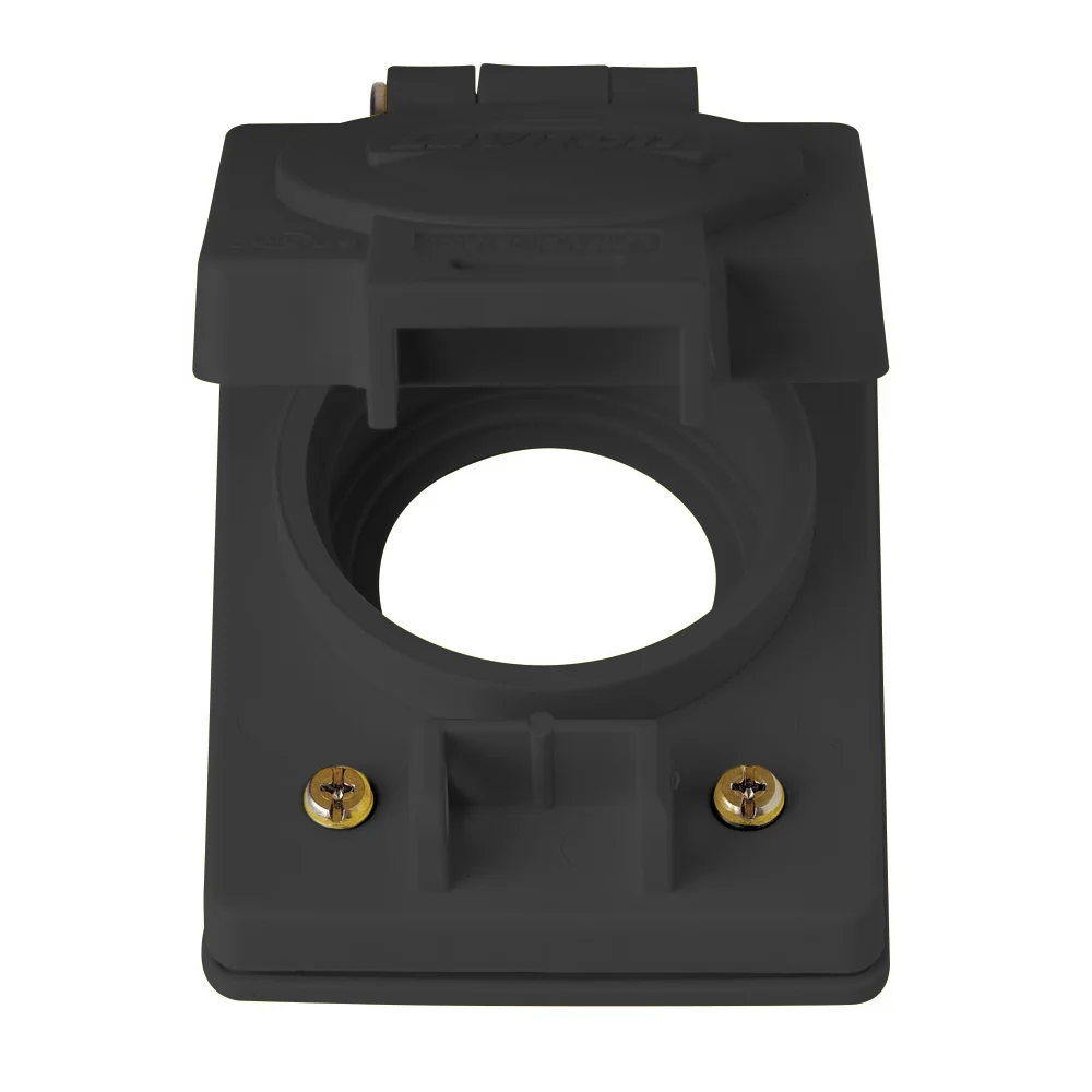Flip Lid Watertight Wetguard Receptacle Cover, Thermoplastic
