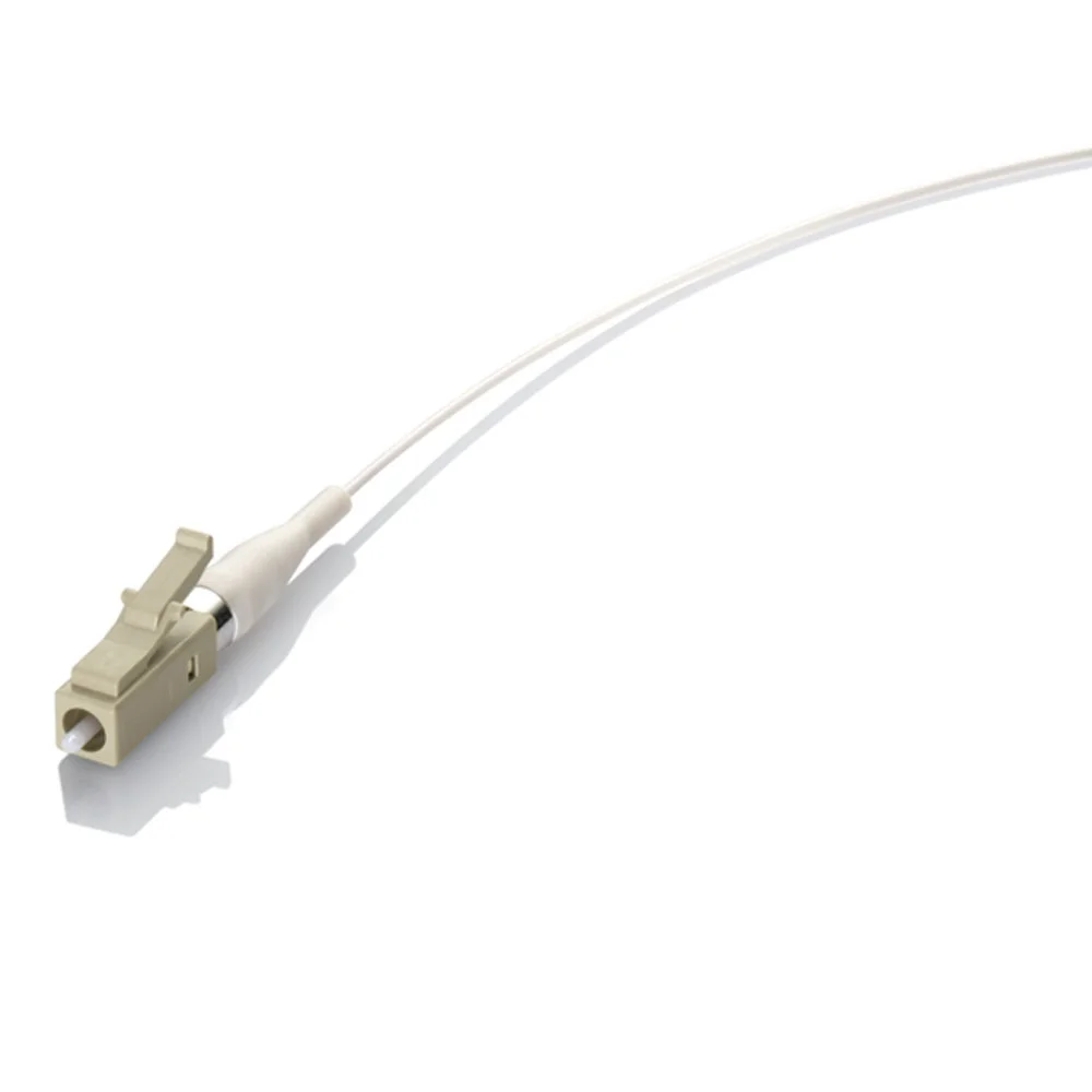 Economy Multi Mode Fiber Optic Pigtail Cord, LC Connector, 62.5/125 um