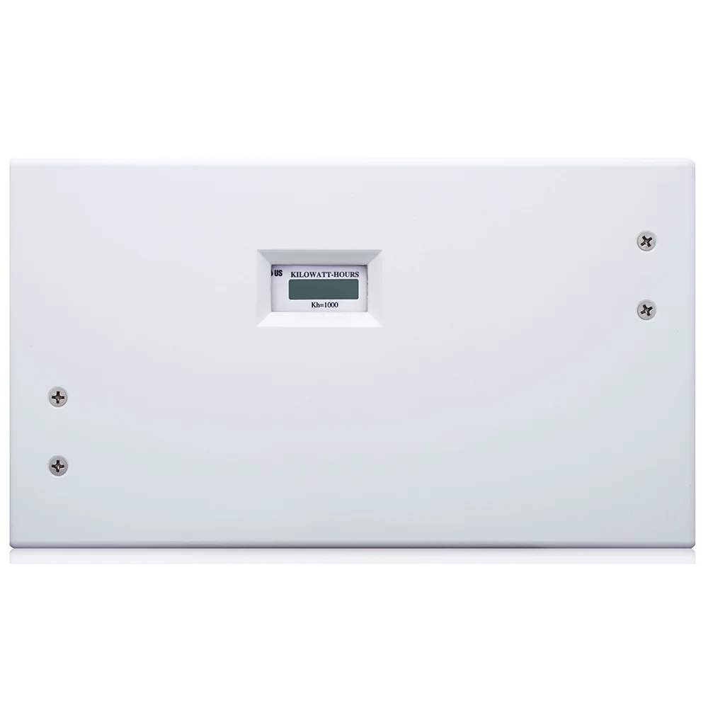 Indoor Mini Meter With Self-Contained LCD Counter, 0.1/100 A, LCD, Steel, 2-Element