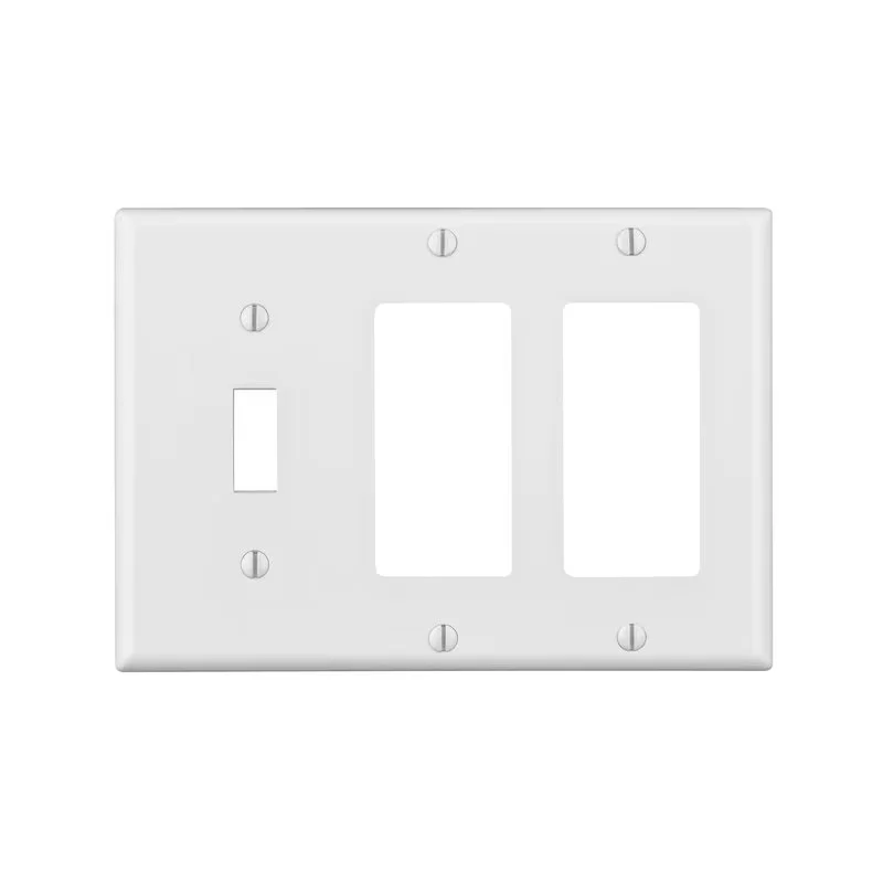 WALL PLATE WHITE 3GANG