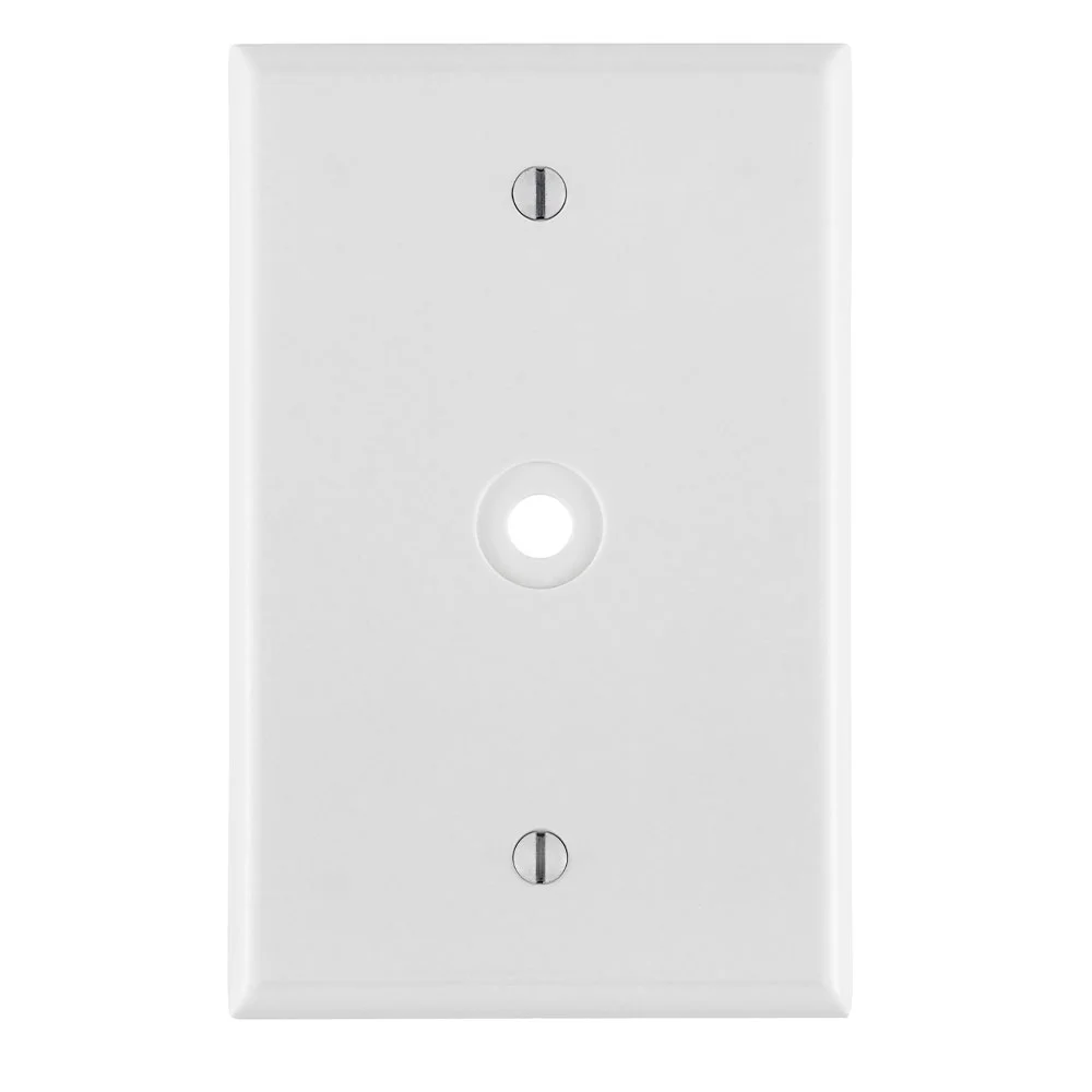 Midway Size Traditional Wallplate, 1 Gang, 3-1/8 in W, Thermoset, Surface Mount