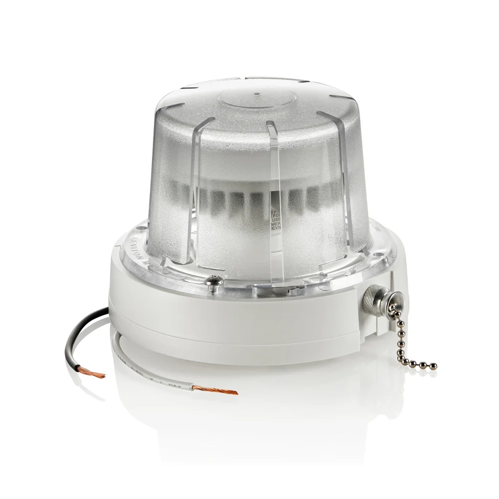 LED Ceiling Pull-Chain Lampholder with GU24 LED Lamp and Guard, 10 W Lamp, 120 VAC