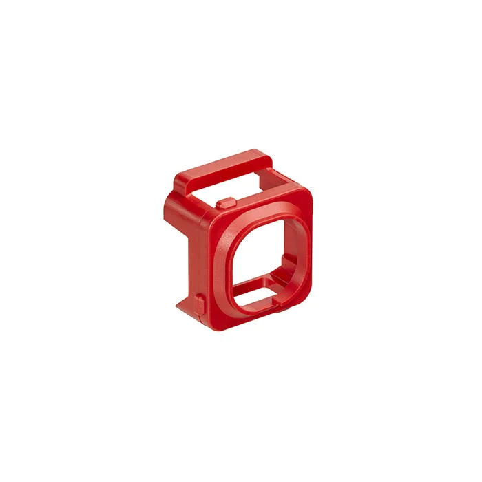 Modular Connector Adapter Bezel, Surface Mount, 1 Ports, Crimson