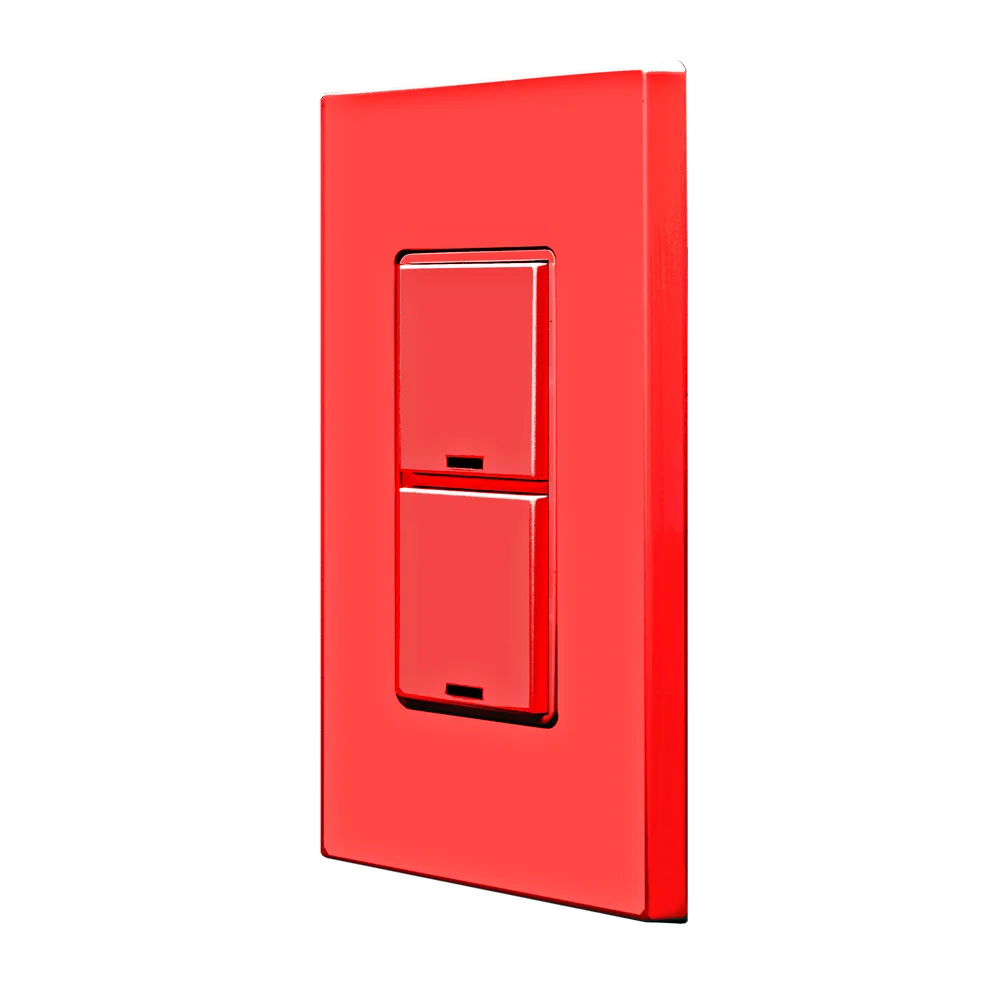 Digital Switch Color Change Kit, 2 Button, 32 to 131 Deg F Ambient Temp, 0 to 90% Non-Condensing Ambient Humidity, Red