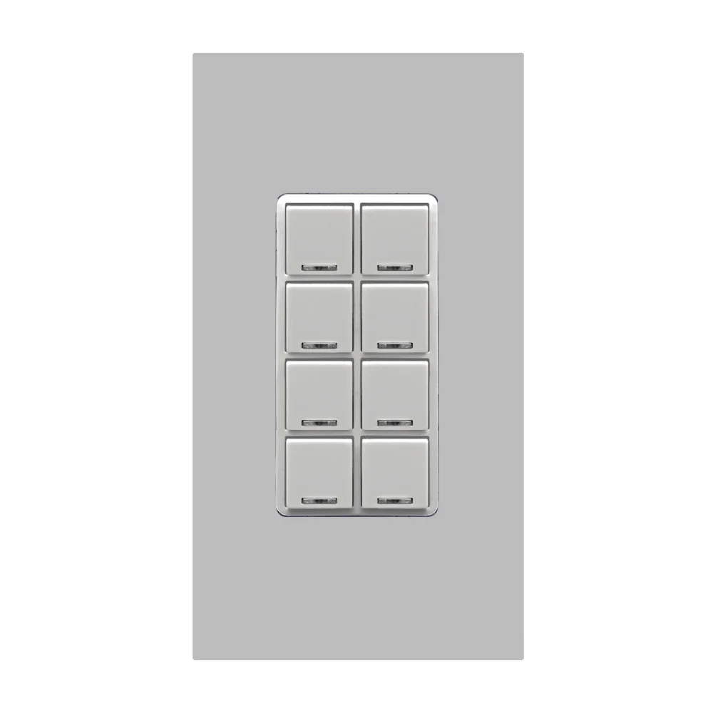 Digital Switch Color Change Kit, For Use With DRC Digital Keypads, 32 to 131 Deg F Ambient Temp, IP30, Gray, 8 Button