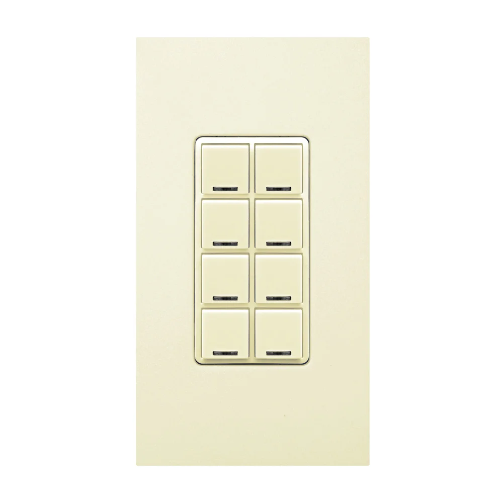 Digital Switch Color Change Kit, For Use With DRC Digital Keypads, 32 to 131 Deg F Ambient Temp, IP30, Ivory, 8 Button