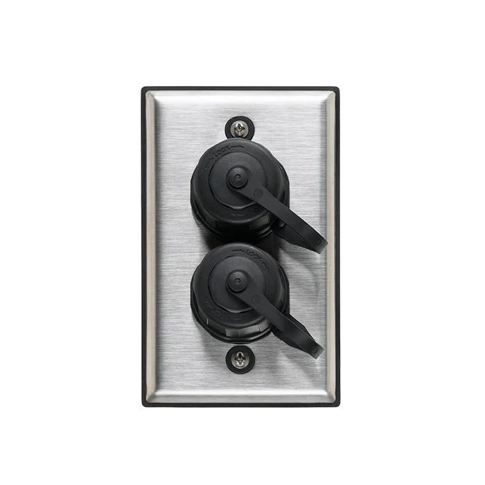 Industrial Single-Gang Outlet Kit, RJ45 Cable, Surface Mount