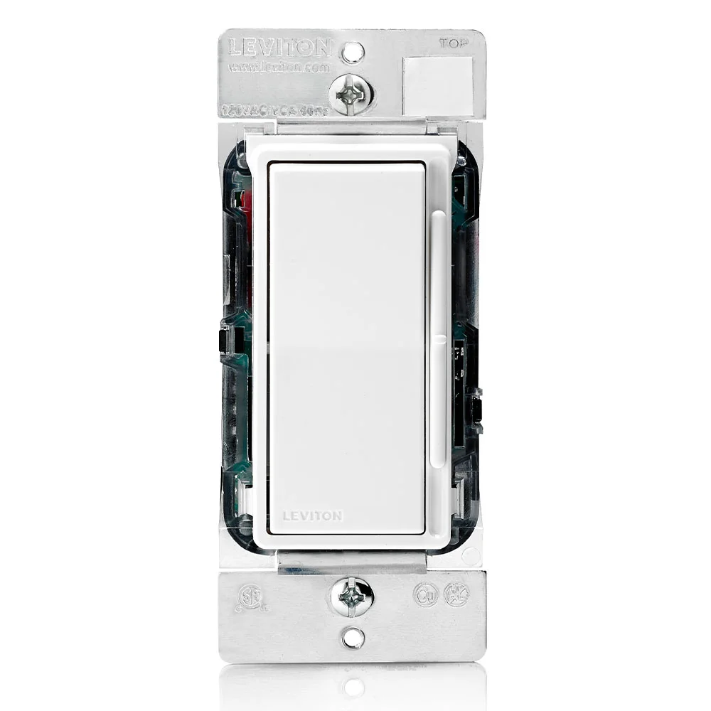 LEVITON DSX10-10Z Lighting Di mmer, Fluorescent, 1-Pole/3-Way, 120V AC, 1000VA, Di mmer | CR9HBB 791EA4
