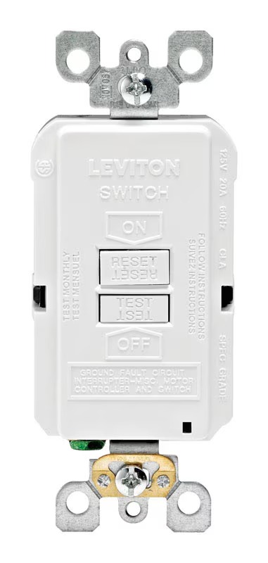 Gfi St Blank Face20A Wht