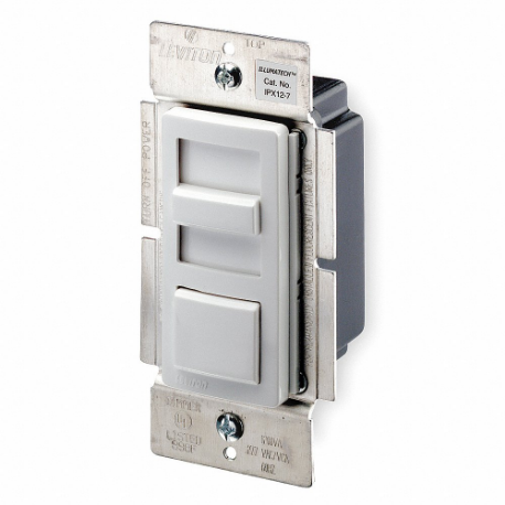 LEVITON IPX12-70Z Lighting Di mmer, Fluorescent, 1-Pole/3-Way, 277V AC, 1200VA | CR9HBD 791DZ7