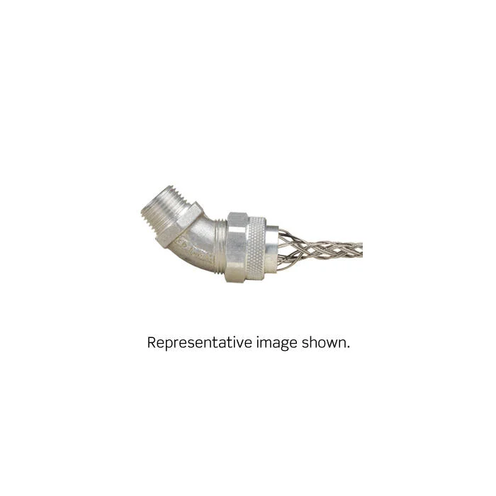 Deluxe Cord Sealing Single/Double Weave Wire Mesh Strain Relief Grip, 3/4 in Trade, 1/4 to 3/8 in Cable Openings