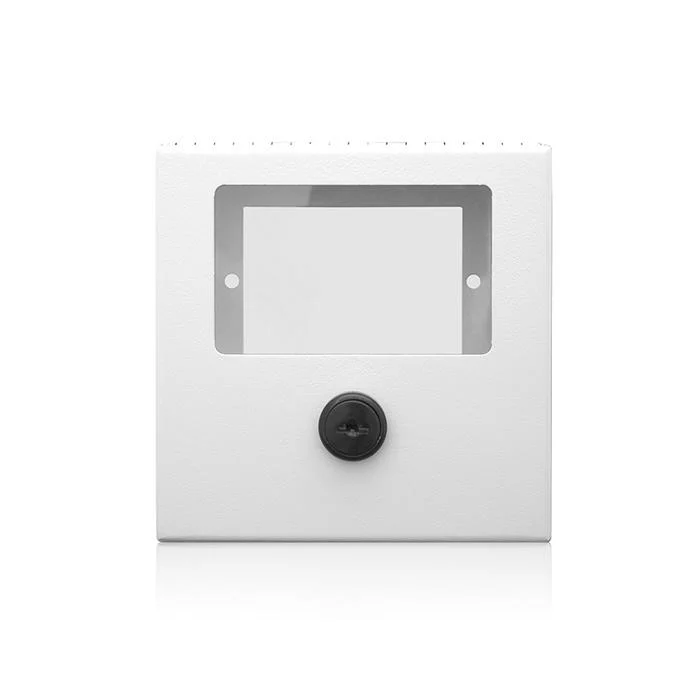 Locking Cover With Window, 5 in L x 5 in W x 1-1/4 in D, Steel