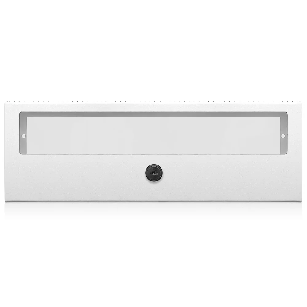 Locking Cover With Window, 5 in L x 8.34 in W x 1-1/4 in D, Steel