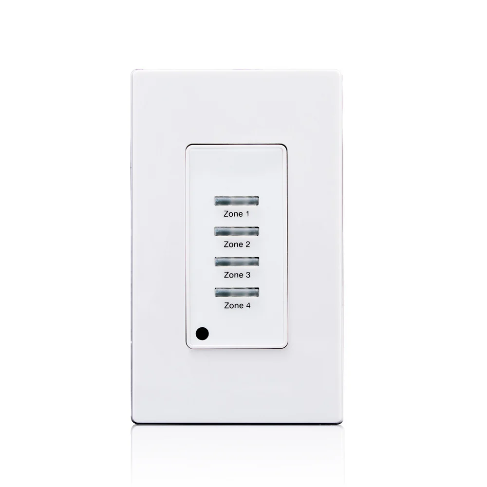 Low Voltage Pushbutton Station, 24 VDC, White, 4 Button Control, 1 Gang