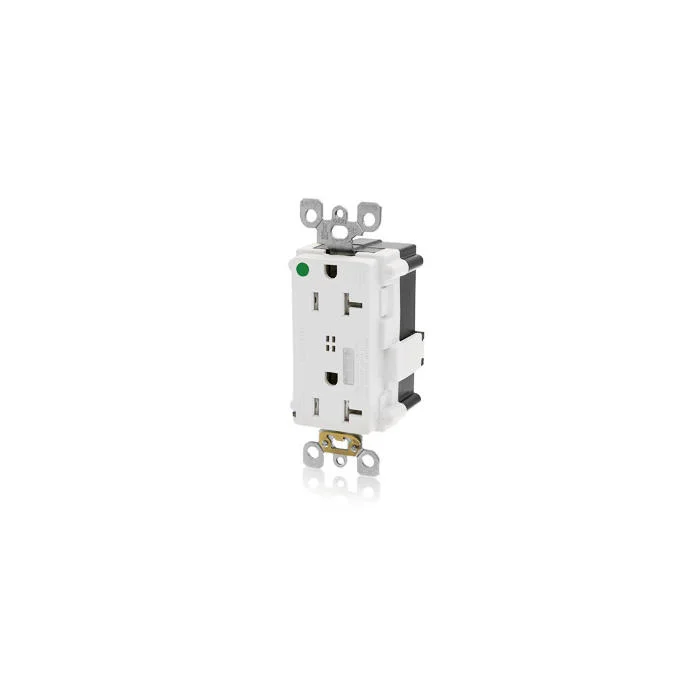 Duplex Tamper Resistant Surge Protective Receptacle, 125 VAC, 20 A, White