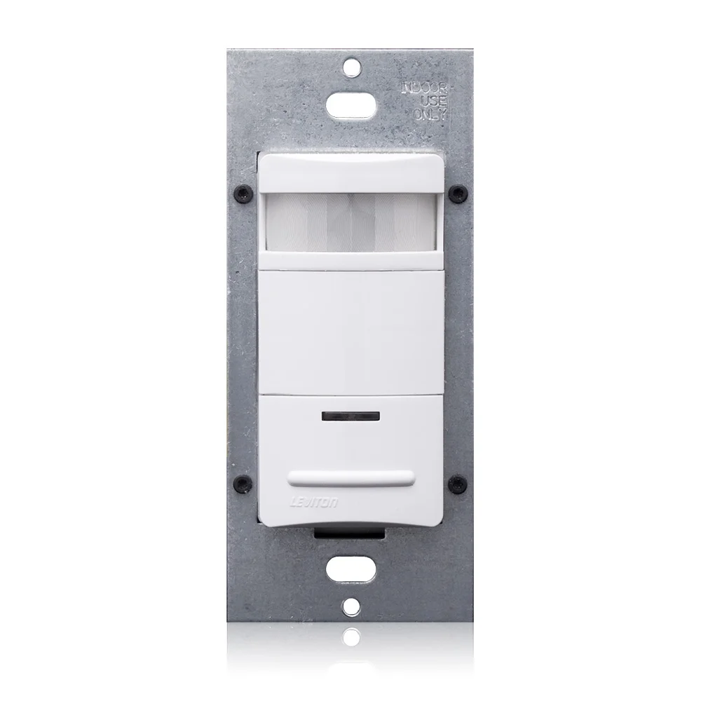 Low Profile Occupancy Sensor, 120/230/277 VAC, PIR Sensor, 1600 sq-ft Coverage, 180 Deg, 1 Pole