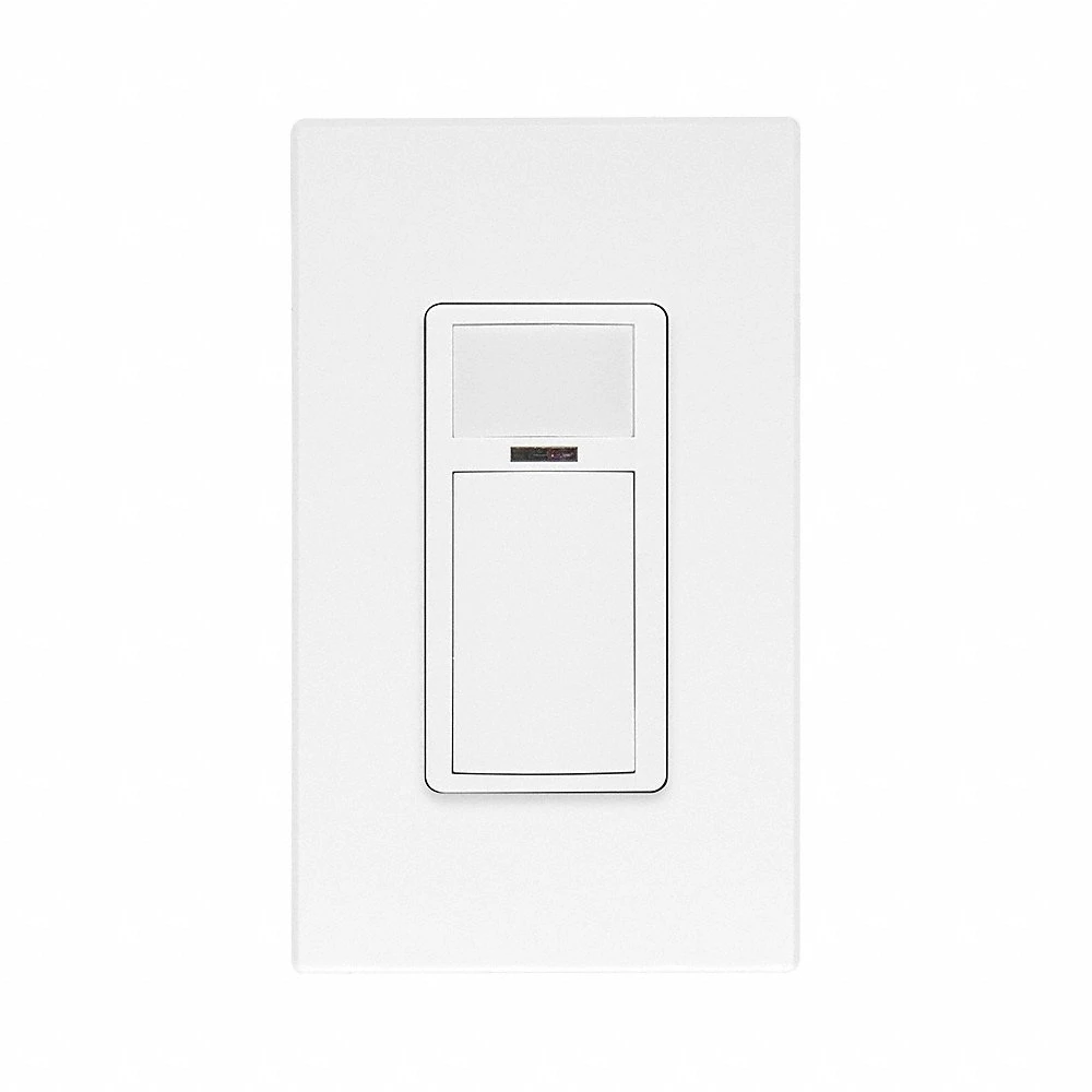 LEVITON ODS15-I1W Occupancy Sensor, Wall Switch Box, 1000 sq ft Coverage at Suggested Mounting Height | CR9HGF 791DP2