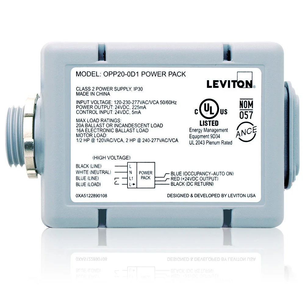 Super Duty Power Pack, 5.4 W, 120/208/220/230/240/277 VAC Input, 24 VDC Output, 225 mA, 60 A Relay