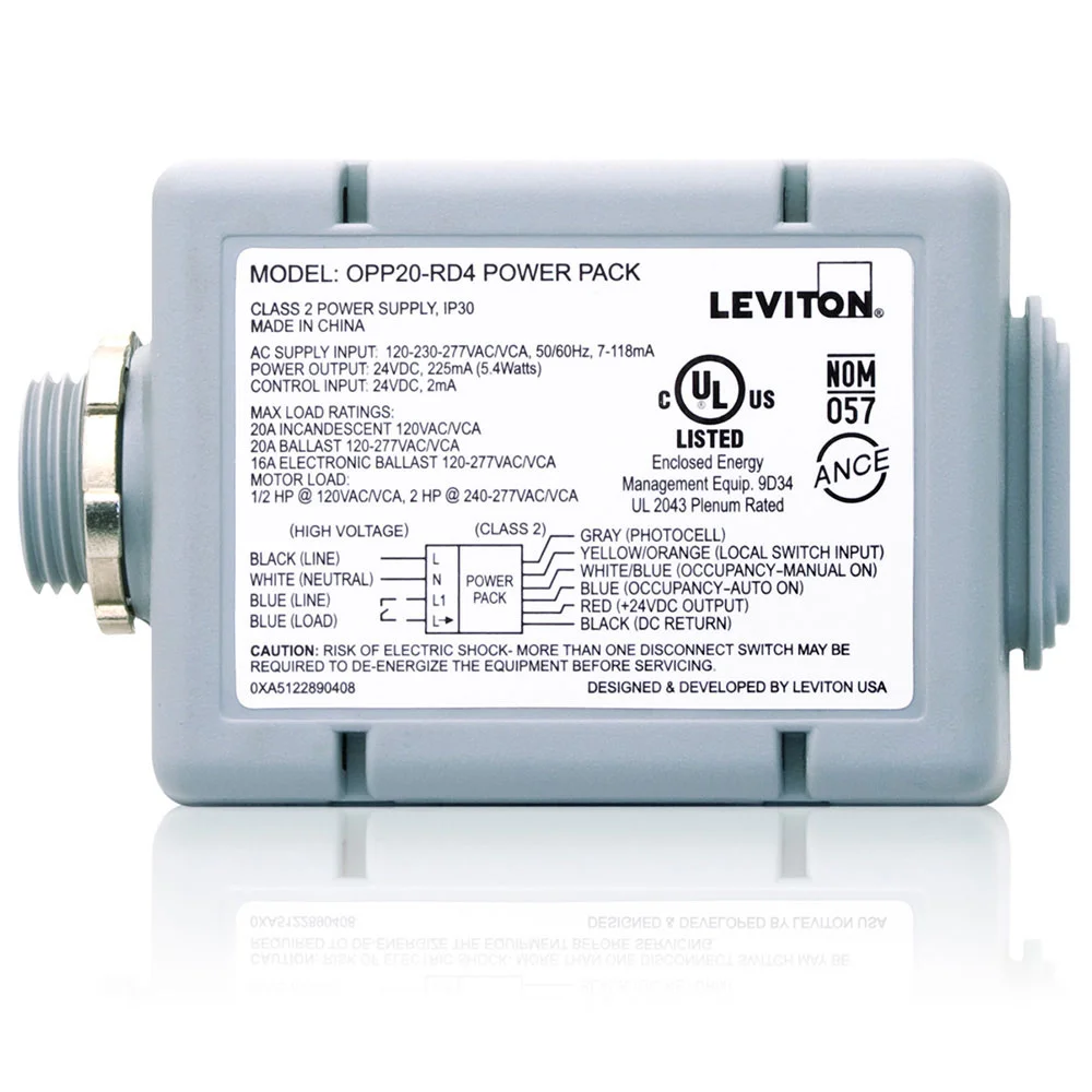 Super Duty Power Pack, 5.4 W, 120 to 277 VAC Input, 24 VDC Output, 225 mA, 60 A Relay