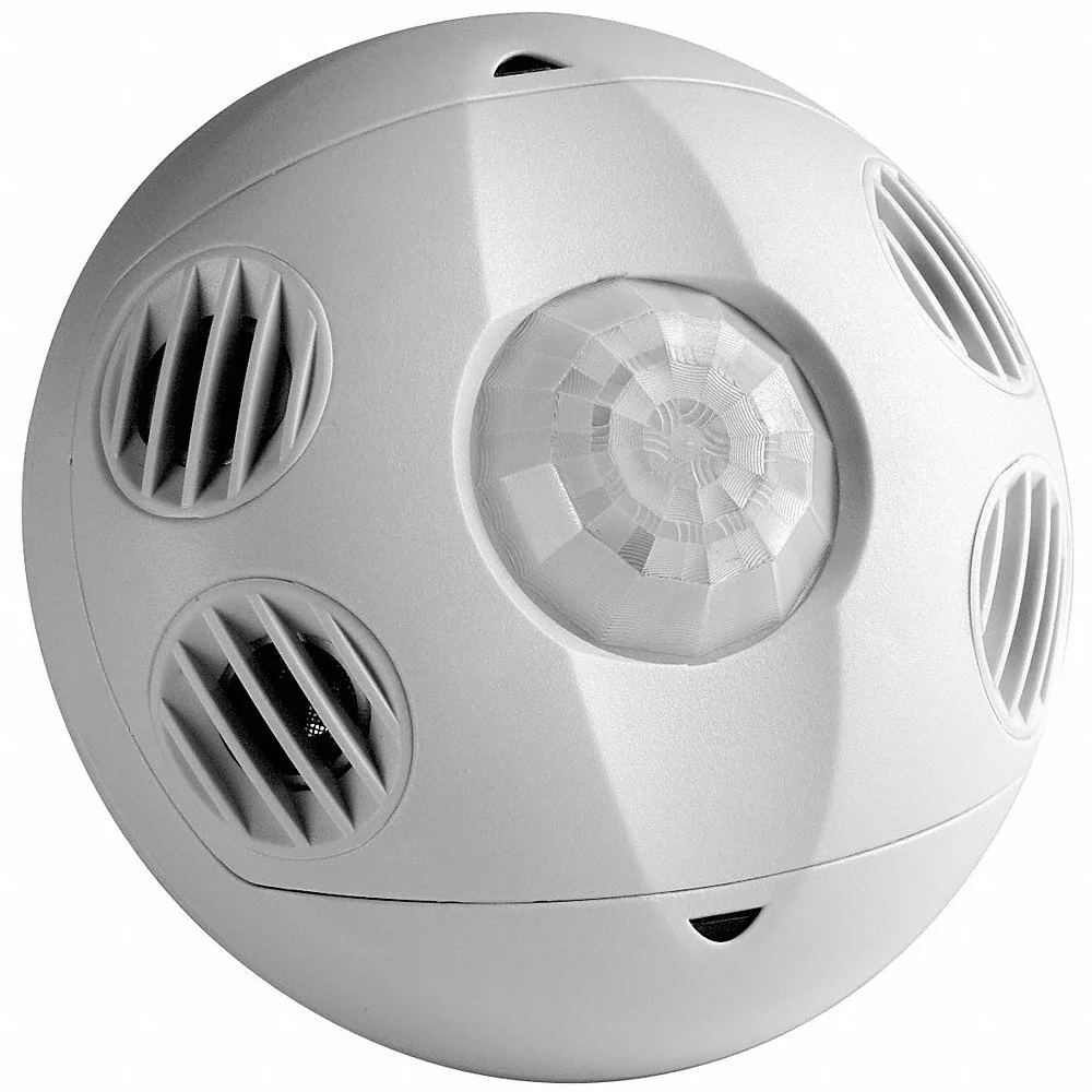 LEVITON OSC10-M0W Hard Wired, Ceiling, 1000 sq ft Coverage at Suggested Mounting Height, 24 VDC, White | CR9HEE 791DM0