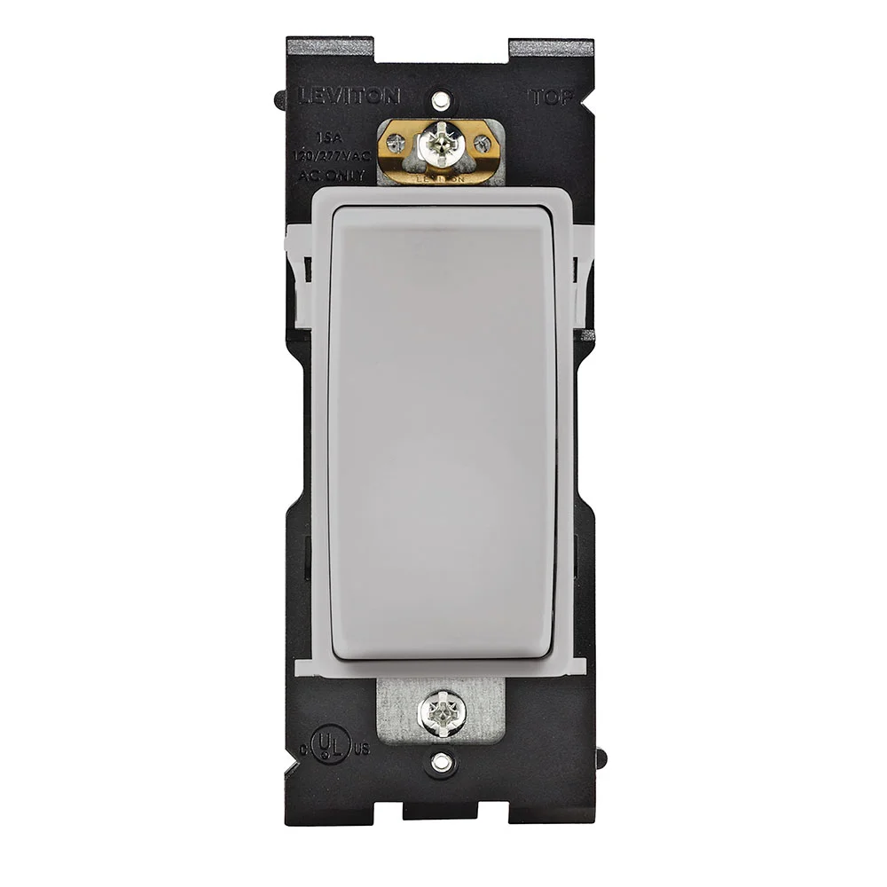 Self-Grounding Switch, 120/277 VAC, 15 A, 60 Hz, 0.5 HP at 120 VAC/2 HP at 277 VAC