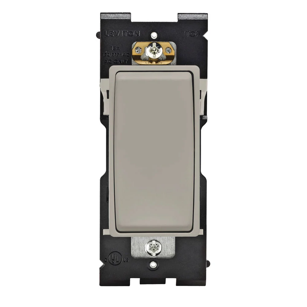 Self-Grounded Dimmer Switch, 120/277 VAC, 15 A, 60 Hz, 1/2 HP, 2 HP Power Rating, 3 Way