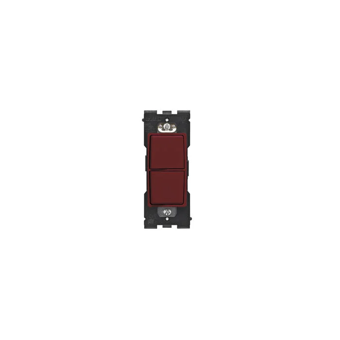 Combination Switch, 15 A, 120/277 VAC, 1 Pole, Deep Garnet
