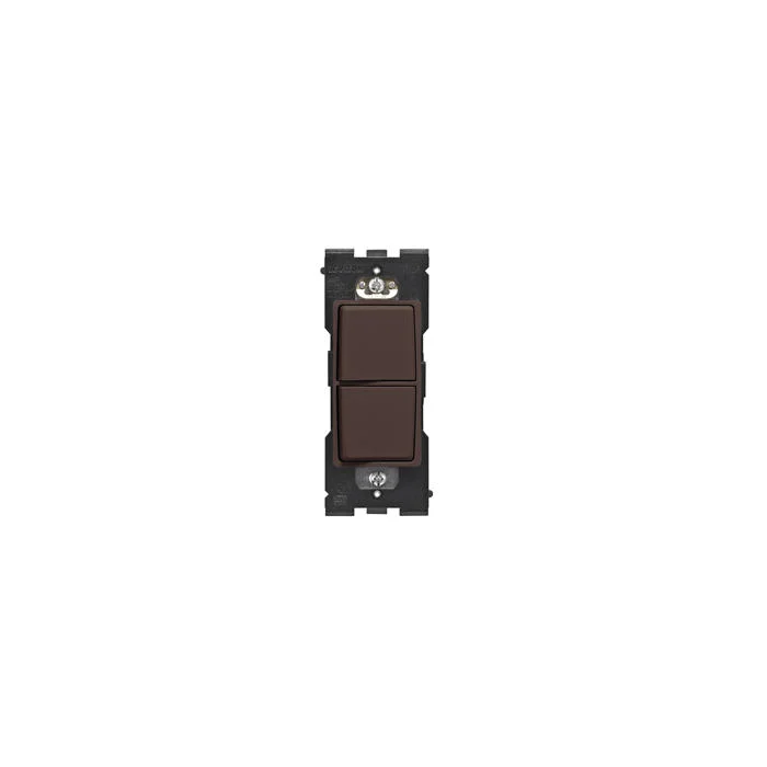 Combination Switch, 15 A, 120/277 VAC, 1 Pole, Walnut Bark