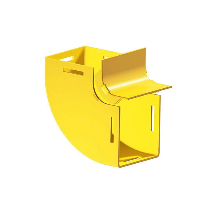 Vertical/Up Fiber Raceway Elbow, 2 in L, 90 Deg Bend, Noryl Plastic