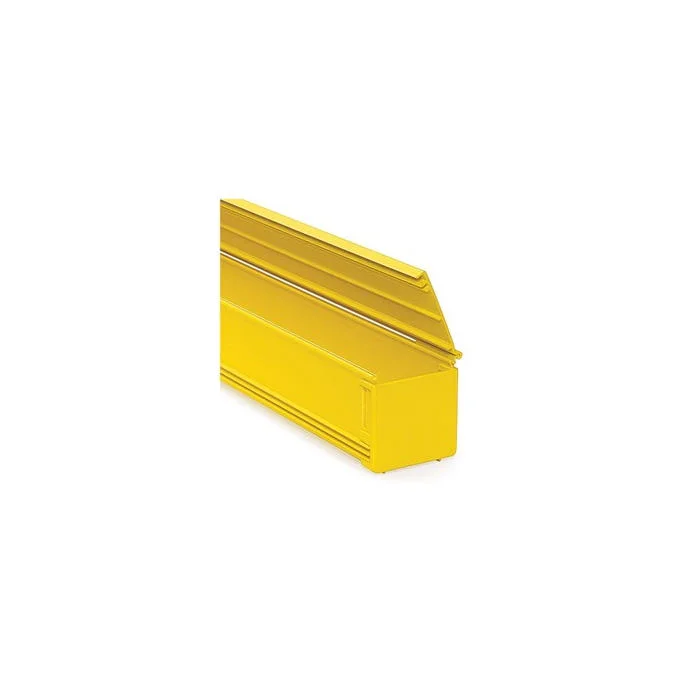End Cap, For Use With 4 x 4 in Raceway System, Noryl Plastic, Yellow
