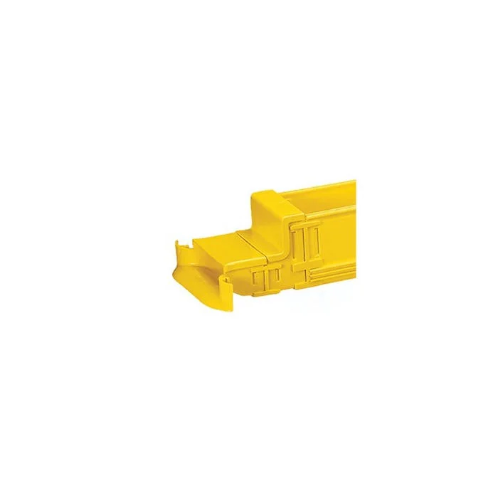 Fiber Raceway Reducer With Cover, For Use With 4 x 4 in Raceway System, 3.98 in L x 4.17 in W, Noryl Plastic, Yellow