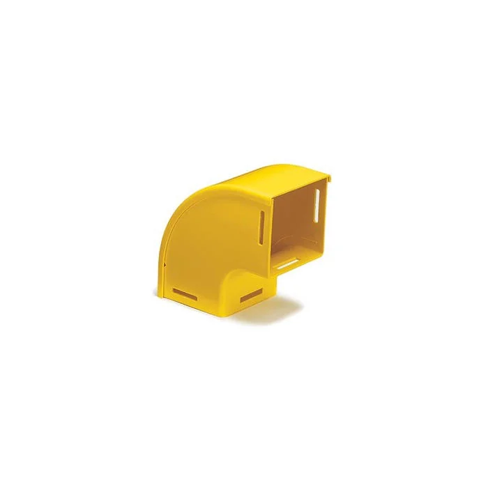 Down/Vertical Fiber Raceway Elbow, 4 in L, 90 Deg Bend, Noryl Plastic
