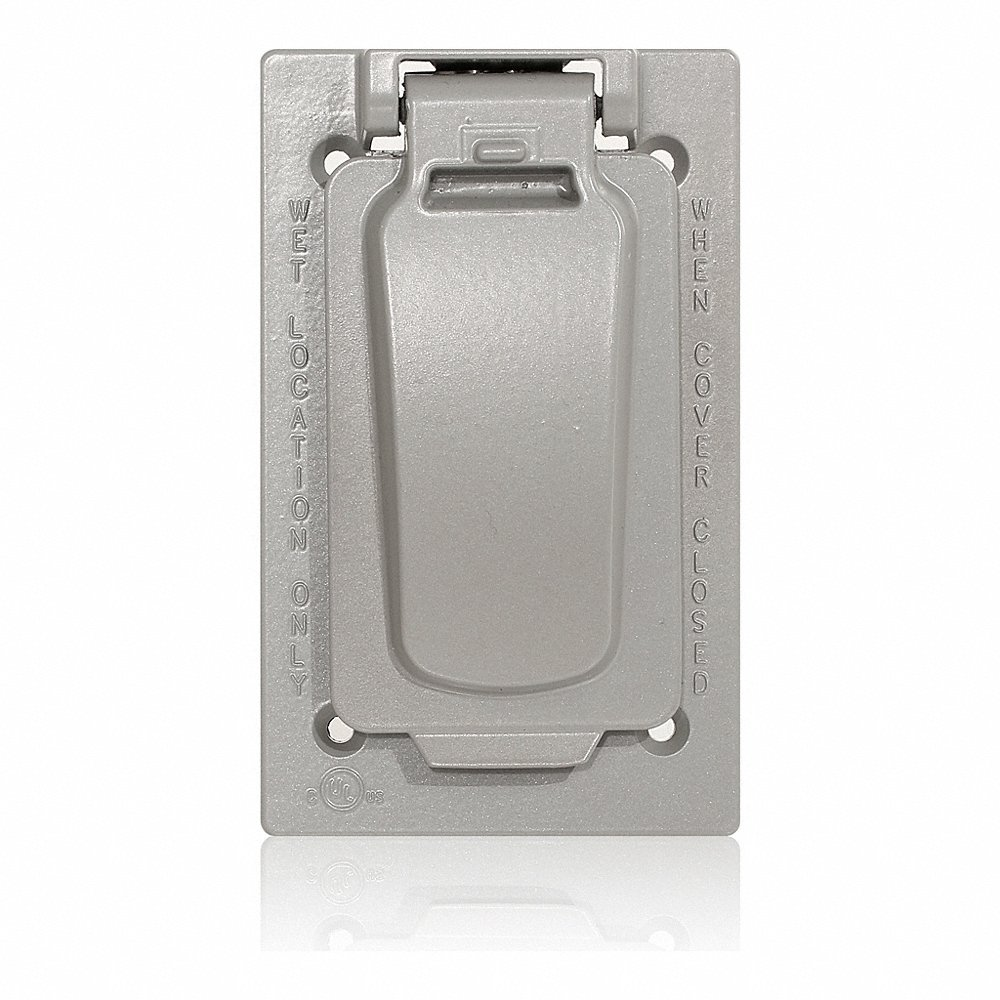 Weatherproof Cover, 4.7 in L x 2.95 in W x 0.98 in D, Aluminium