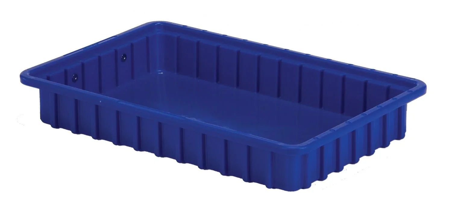 LEWISBINS DC2025 Dark Blue Divider Box Container, 0.16 cu. ft. Volume, 2.5 Inch Height, Dark Blue | CJ6UKF