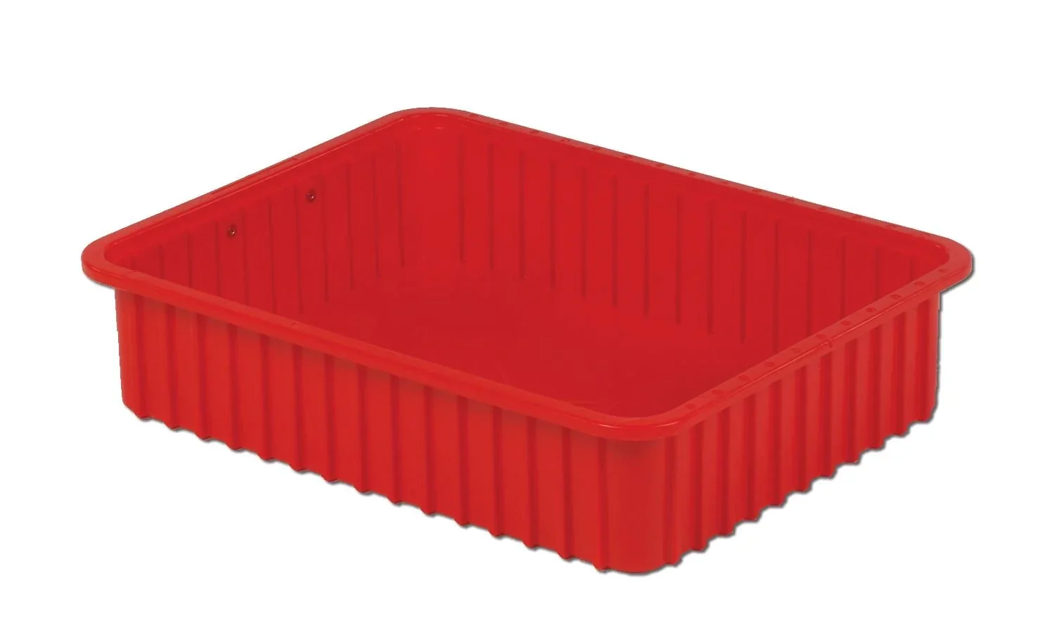 LEWISBINS DC3050 Red Divider Box Container, 0.79 cu. ft. Volume, 5 Inch Height, Red | CJ6UKV