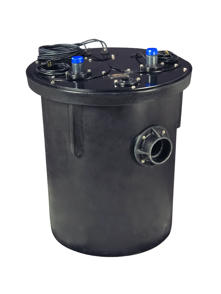 Duplex PRG Sewage System, 1 HP, 115 V, 2 Inch Discharge