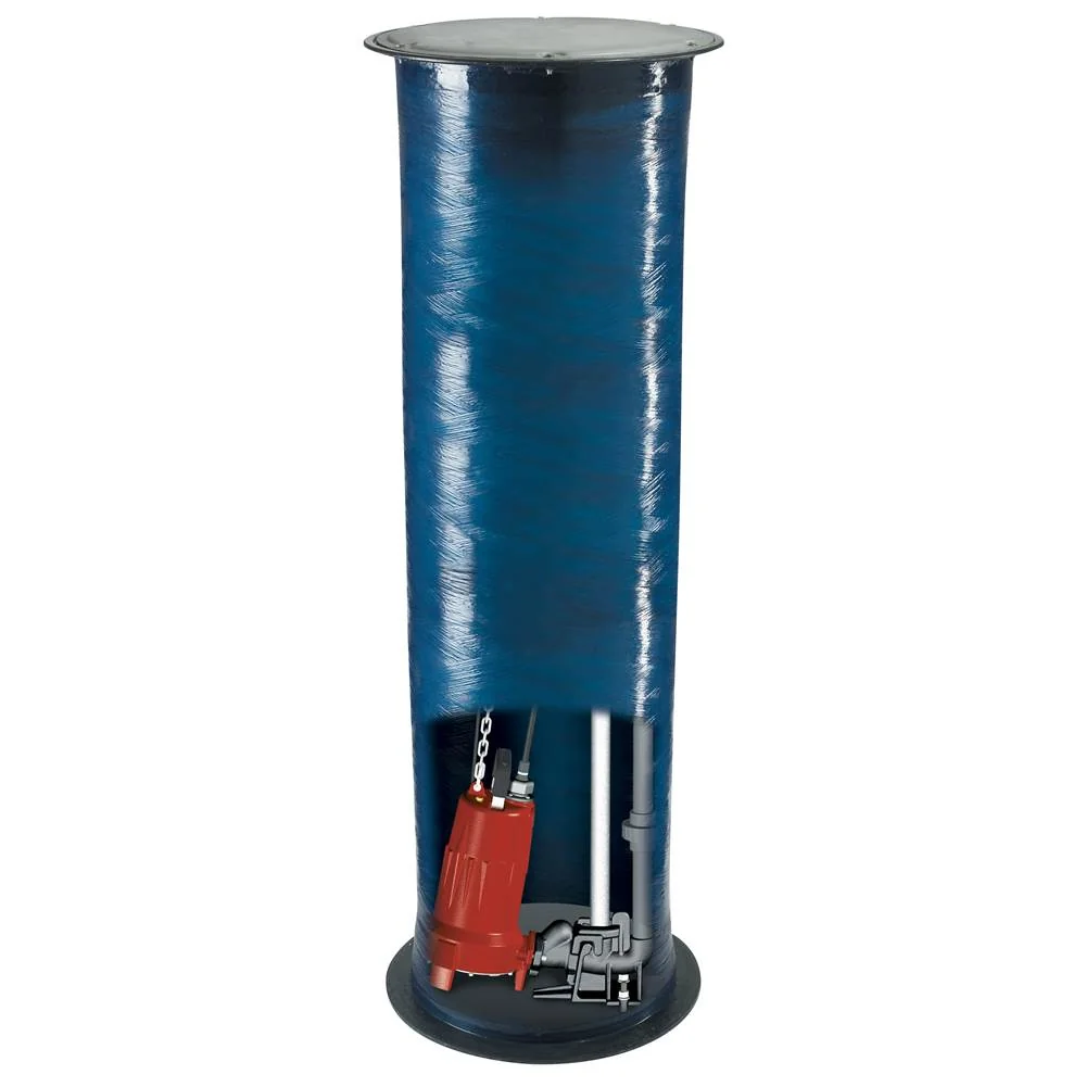 Grinder Package For 2 Stage LSGX202M Pump, 2 HP, 24 x 72 Inch Basin