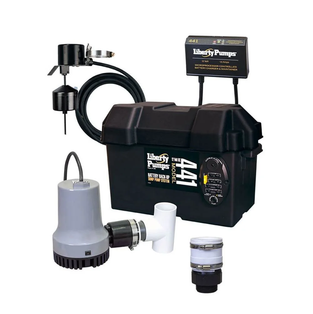 Battery Back Up Pump, 10 Amp Charger