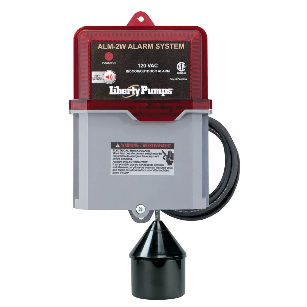 Indoor/Outdoor Alarm With 20 Ft. Float Cord, Horn and Beacon Light, 230 V