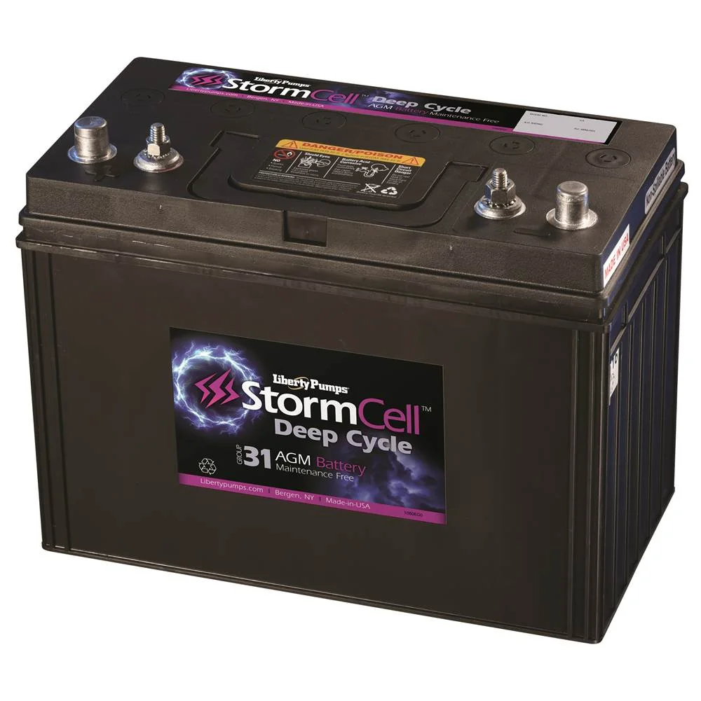 Deep Cycle Stormcell Battery, 110 AH, 200 RC Mins, 885 CA Rating, 12 V